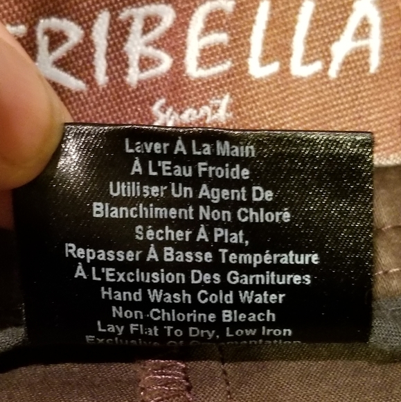 Tribella Sport Brown Capri Jeans Size 4 - Picture 6 of 6